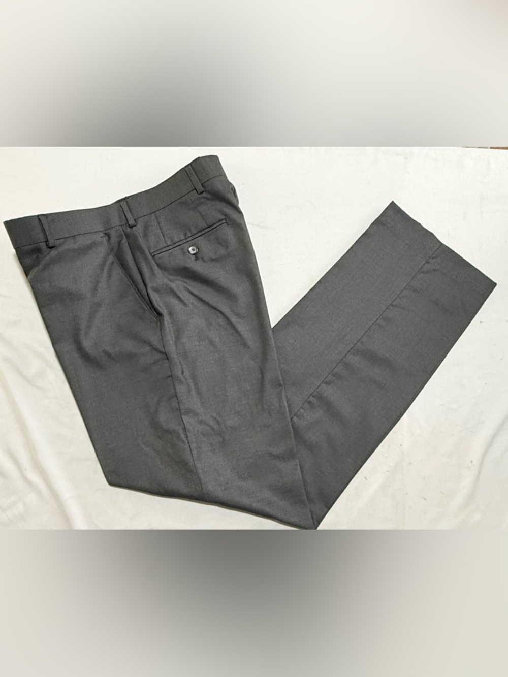 J.Ferrar 32x32 Gray Men’s Modern Fit Classic Sharp Office Style Dress Pants